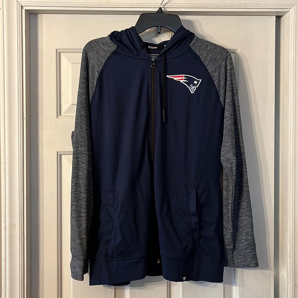 New England Patriots Football NFL lightweight hooded jersey Super Bowl - Picture 2 of 7